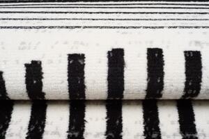 Makro Abra Moderní kusový koberec GRACE 5353A Geometrický krémový černý Rozměr: 120x170 cm
