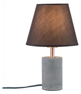 PAULMANN - Stolní lampa Neordic Tem látkové stínidlo bílá / měď / beton P 79622