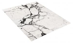 Makro Abra Moderní kusový koberec GRACE 3668A Mramor krémový černý Rozměr: 80x150 cm