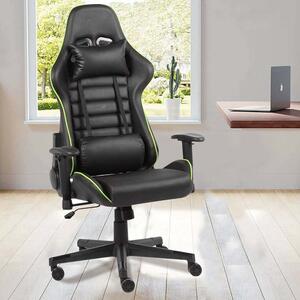 Herní židle ve více barvách - pro-černá-zelená