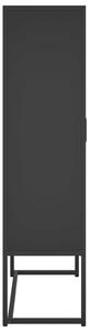 Komoda Seabold - ocel - 80x35x135 cm | černá