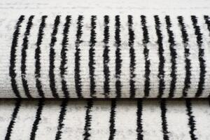 Makro Abra Moderní kusový koberec GRACE 5354A krémový černý Rozměr: 80x150 cm