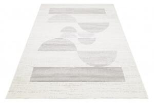 Makro Abra Moderní kusový koberec GRACE 4062A Geometrický krémový Rozměr: 80x150 cm
