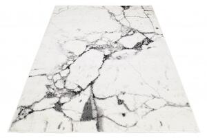 Makro Abra Moderní kusový koberec GRACE 3668A Mramor krémový černý Rozměr: 140x200 cm
