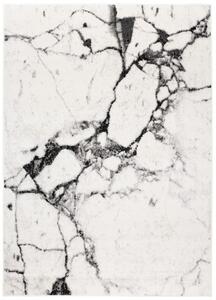 Makro Abra Moderní kusový koberec GRACE 3668A Mramor krémový černý Rozměr: 80x150 cm