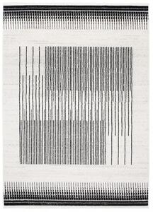 Makro Abra Moderní kusový koberec GRACE 5354A krémový černý Rozměr: 80x150 cm