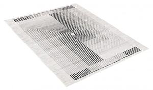 Makro Abra Moderní kusový koberec GRACE 6344A Geometrický krémový světle šedý Rozměr: 120x170 cm