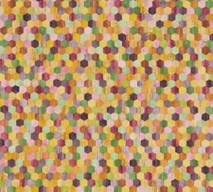 A.S. Création | Vliesová tapeta na zeď Asian Fusion 37463-1 | 0,53 x 10,05 m | zelená, vícebarevná, žlutá, růžová