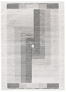 Makro Abra Moderní kusový koberec GRACE 6344A Geometrický krémový světle šedý Rozměr: 160x230 cm