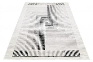 Makro Abra Moderní kusový koberec GRACE 6344A Geometrický krémový světle šedý Rozměr: 160x230 cm