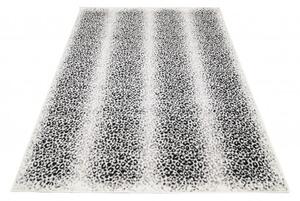Makro Abra Moderní kusový koberec GRACE 4069A Pruhy krémový tmavě šedý Rozměr: 80x150 cm