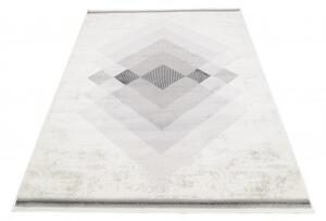 Makro Abra Moderní kusový koberec GRACE 5570A Geometrický krémový světle šedý Rozměr: 200x300 cm
