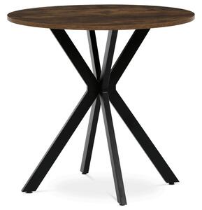 Jídelní stůl HT-F4108 staré dřevo / černý
