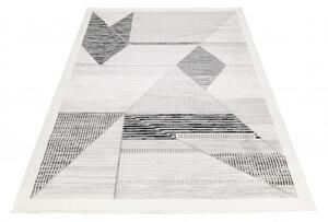Makro Abra Moderní kusový koberec GRACE 6359A Geometrický krémový světle šedý Rozměr: 200x300 cm