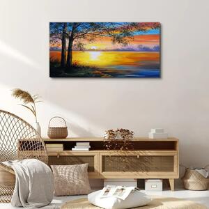 Obraz na plátně Obraz na plátně Západ slunce obloha