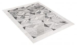 Makro Abra Moderní kusový koberec GRACE 6343A Geometrický krémový světle šedý Rozměr: 140x200 cm
