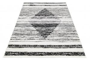 Makro Abra Moderní kusový koberec GRACE 3675A PEKAROVÁ krémový černý Rozměr: 80x150 cm