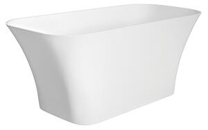 Besco Volně stojící vana z litého mramoru Assos 160x70 Barva: Bílá, Rozměry (cm): 160x70, Typ a barva výpustě: Click-Clack standard, chrom