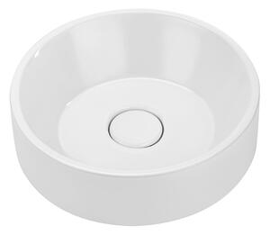 BPS-koupelny Deskové keramické umyvadlo Mnichov 6U4S (ø 45x12,5 cm)