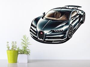 Buggati Veyron samolepka na zeď arch 45 x 31 cm