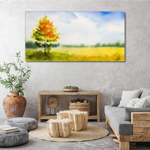 Obraz na plátně Obraz na plátně Abstrakce strom Sky