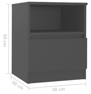 Noční stolek Lorimer - 40x40x50 cm | černý