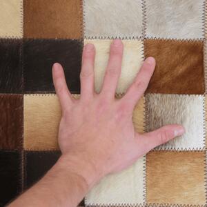 TEMPO Luxusní koberec, pravá kůže, 140x200, KŮŽE TYP 7