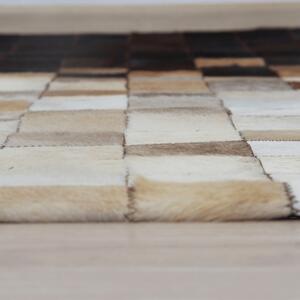 TEMPO Luxusní koberec, pravá kůže, 140x200, KŮŽE TYP 7