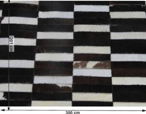 Tempo Kondela Luxusní koberec, pravá kůže, 201x300, KŮŽE TYP 6