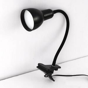 NIPEKO flexibilní LED lampička s klipem černá