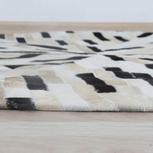 TEMPO Luxusní koberec, pravá kůže, 200x200 cm, KŮŽE TYP 8