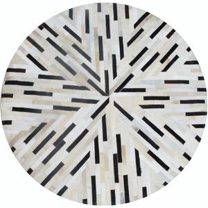 TEMPO Luxusní koberec, pravá kůže, 200x200 cm, KŮŽE TYP 8