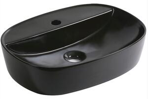 Novoterm Keramické umyvadlo na desku NV-KR-860 BLM černá matná