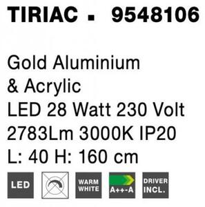 Nova Luce Stojací LED lampa TIRIAC, v. 160 cm