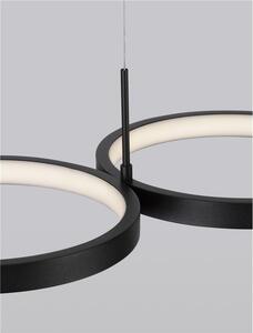 Nova Luce Závěsné LED svítidlo MAGNUS, 41W 3000K stmívatelné Barva: Černá