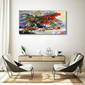 Obraz na plátně Obraz na plátně Abstrakce květiny ovoce