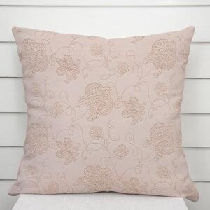 Biante Dekorační povlak na polštář TF-129 Hnědé květované ornamenty na šedobéžovém 30 x 50 cm