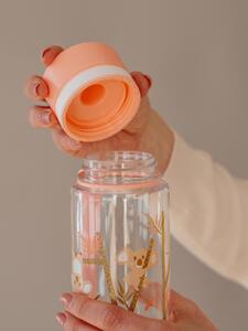 EQUA skleněná lahev Mismatch Lava 750 ml + Plastová lahev na pití bez BPA Playground 600 ml