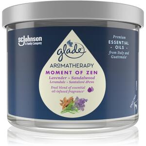 GLADE Aromatherapy Moment of Zen vonná svíčka Lavender + Sandalwood 260 g