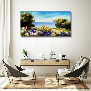 Obraz na plátně Obraz na plátně Mořský strom květiny obloha