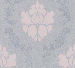 A.S. Création | Vliesová tapeta na zeď New Elegance 37552-3 | 0,53 x 10,05 m | šedá, růžová