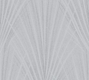 A.S. Création | Vliesová tapeta na zeď New Elegance 37553-4 | 0,53 x 10,05 m | bílá, šedá