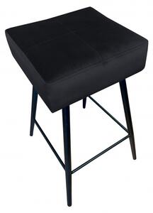 Černá barová stolička Drines - Magic velvet 19