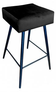 Černá barová stolička Drines - Magic velvet 19