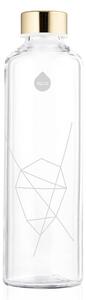 EQUA Mismatch White 750 ml designová luxusní ekologická skleněná lahev na pití