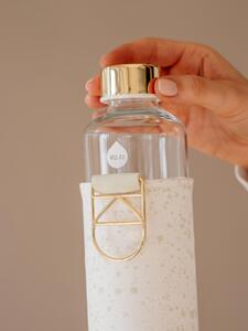 EQUA Mismatch Essence 750 ml designová luxusní ekologická skleněná lahev na pití s obalem z umělé kůže