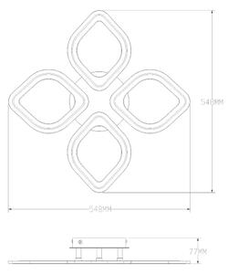 Zuma Line MS236040R-WH-LED Stm. svítidlo ILLUMIA LED/30W/230V 3000-6000K bílá+DO