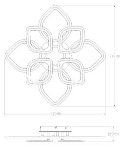 Zuma Line MS236180R-WH-LED Stm. svítidlo ILLUMIA LED/75W/230V 3000-6000K bílá+DO