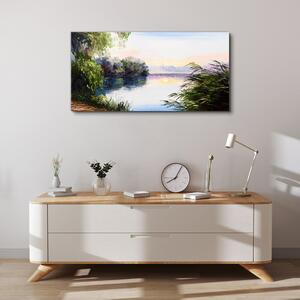 Obraz na plátně Obraz na plátně Jezero Sunset