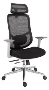 Kancelářská ergonomická židle Neoseat ALLY WHITE — černá / bílá, nosnost 150 kg
